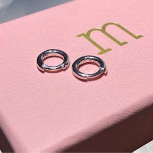 Sterling Silver Huggie Hoop Earrings 5mm